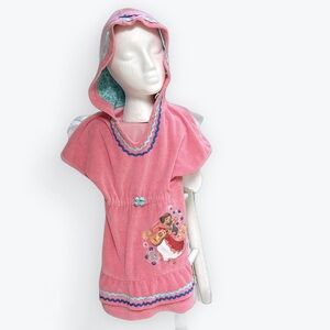 Disney Store Princess Elena of Avalor Soft Terry Hooded Beach Pool Cover-Up ~5/6